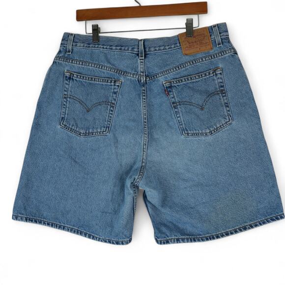 Vintage Levis 977 Jean Shorts Womens 18W 8" Inseam Jorts Y2K Baggy‎ Grunge Mom - Picture 2 of 12